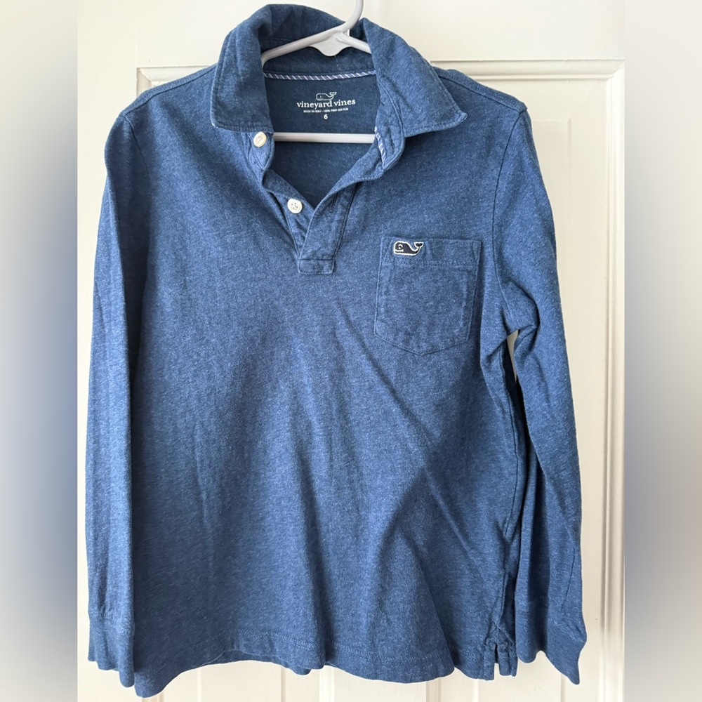 Vineyard Vines Kids Blue Polo Shirt